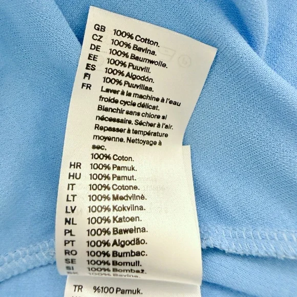 NWT COS Cotton- Jersey Sleeveless Maxi Dress in Blue Size M - Picture 15 of 17